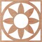 Ekena Millwork Blume Wood Fretwork Pierced Ceiling Medallion, Cherry, 32"OD x 11 1/8"ID x 3/8"T CMWP32X32X0375BLCH - alternate 5